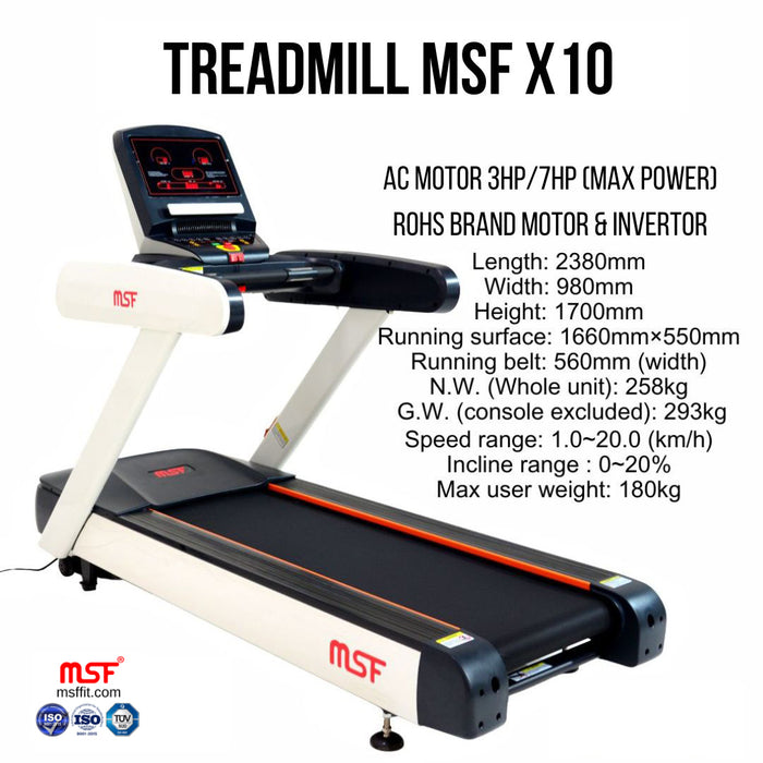 Treadmill X10 (Self Oil Lubricant)