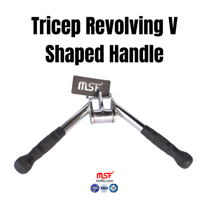 Tricep Revolving Solid V-Handle (Imported)