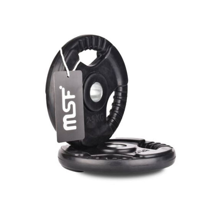 Weight Plate Tri Grip Rubberize (Black)