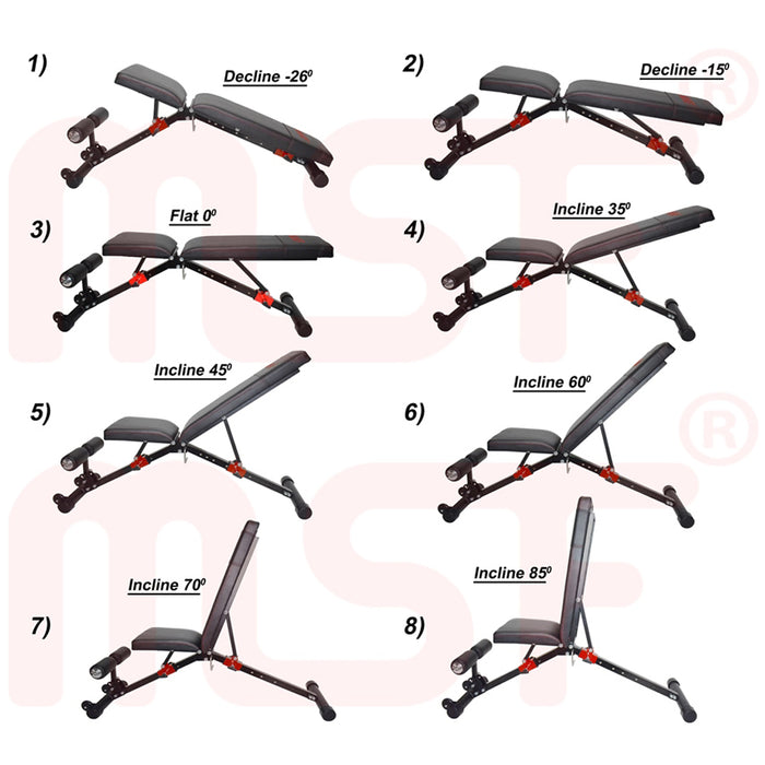 Foldable Multi Adjustable Bench