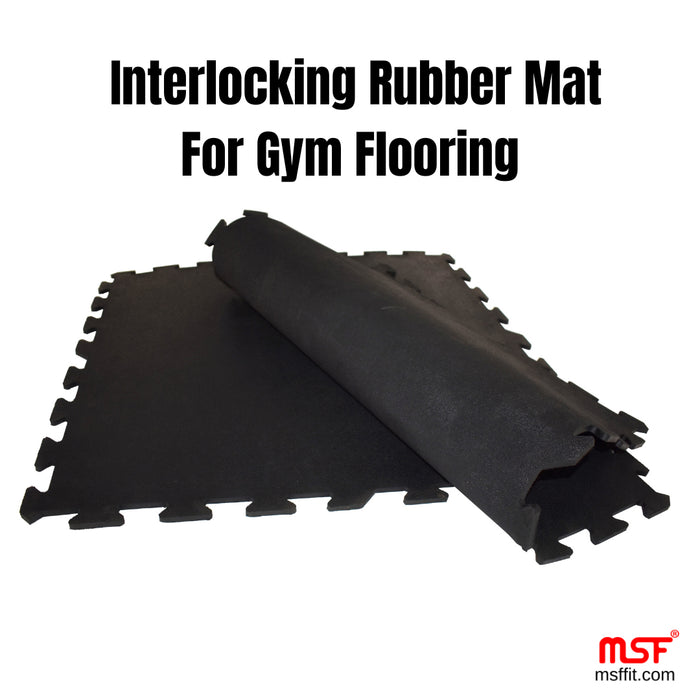 Rubber Interlocking Floor Mat for Gym